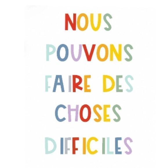 “We Can Do Hard Things" French Print - Picture 2 of 2